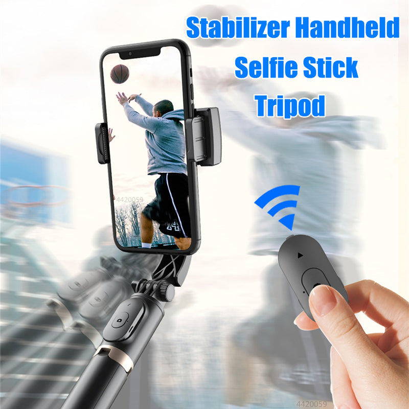 All In One Selfie Stick Tripod Roreta Bluetooth Gimbal Stabilizer Foldable Extendable  Wireless Rem 5