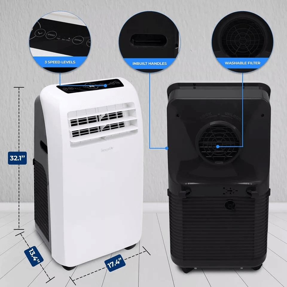 Portable AC With Heating Dehumidifier  Fan Remote Controlled Air Conditioner 4