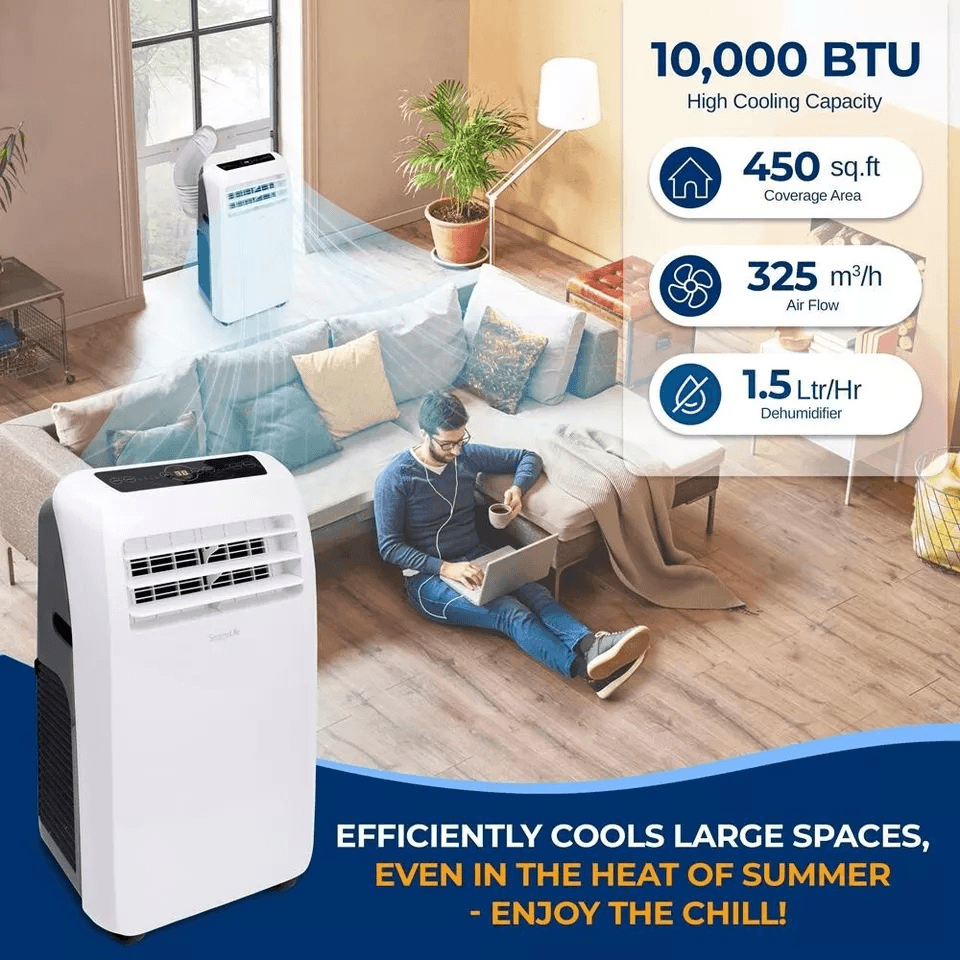 Portable AC With Heating Dehumidifier  Fan Remote Controlled Air Conditioner 1