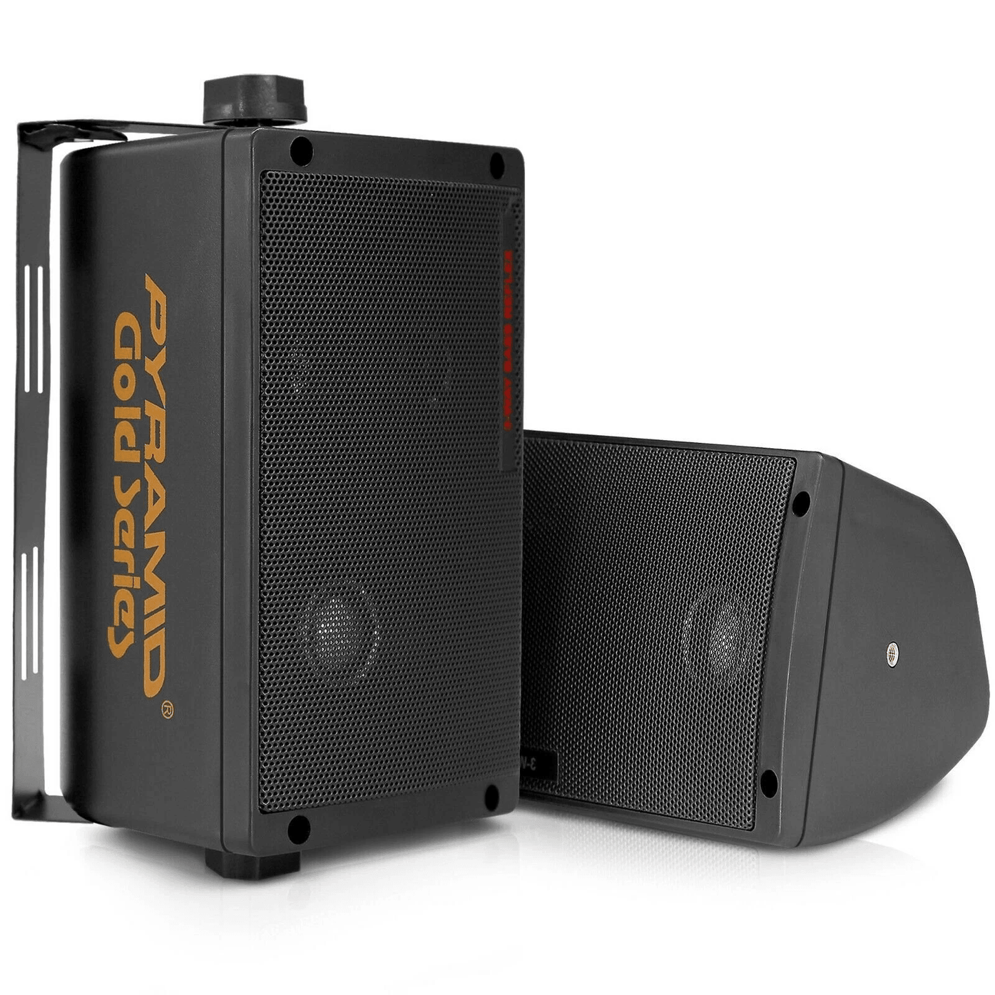 3-Way Mini Box Speakers, Versatile Car & Indoor Stereo Pair