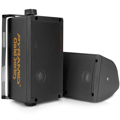 3-Way Mini Box Speakers, Versatile Car & Indoor Stereo Pair