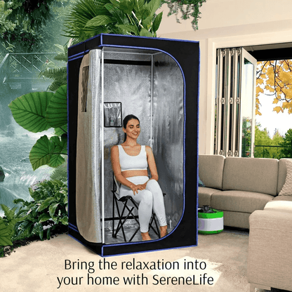 Pyle Portable Steam Sauna Personal InHome Detox Spa With Foldable Chair  4L Steamer 5
