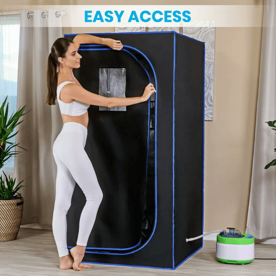 Pyle Portable Steam Sauna Personal InHome Detox Spa With Foldable Chair  4L Steamer 3