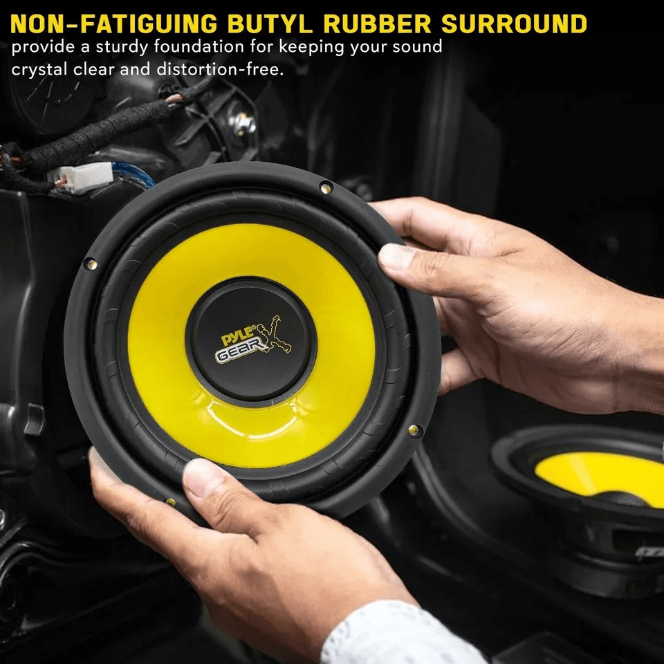Pyle RMS Component Speaker System Peak Car Audio Speakers With Poly Injected Cone  Aluminum Voice C 1