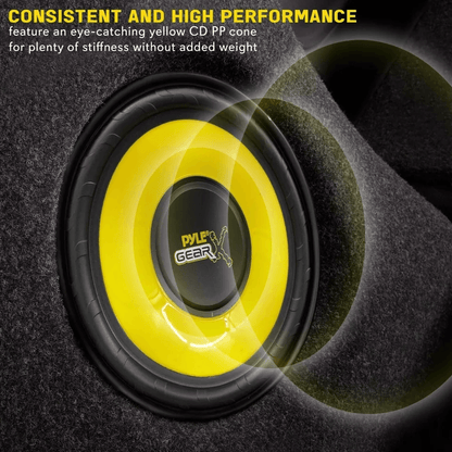 Pyle RMS Component Speaker System Peak Car Audio Speakers With Poly Injected Cone  Aluminum Voice C 2