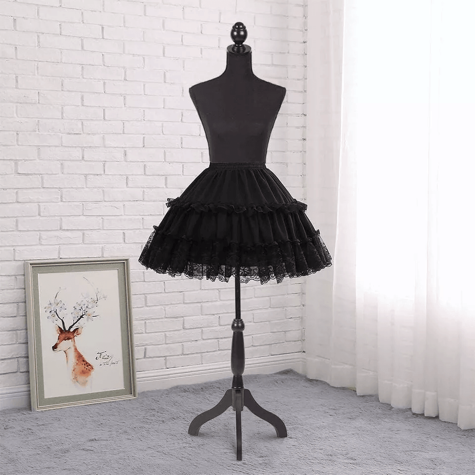 Female Mannequin Torso Dress Form Manikin Body With Adjustable Height  Wooden Tripod Base Stand For 2