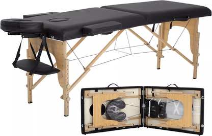 Folding Massage Bed, Portable Spa Table with Carrying Case