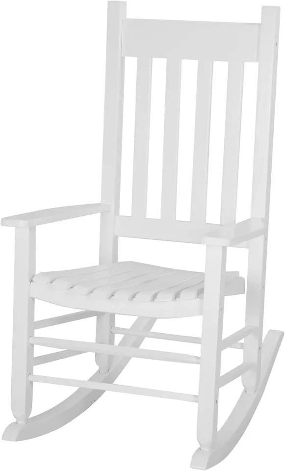 Outdoor Rocking Chair Patio Rocking Chair Porch Rocking WHigh Back Solid Wood Rocker Chairs For Gar 5