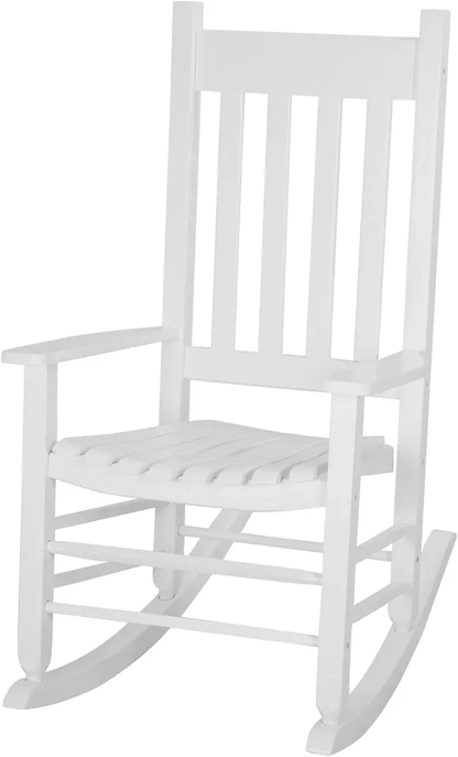 Outdoor Rocking Chair Patio Rocking Chair Porch Rocking WHigh Back Solid Wood Rocker Chairs For Gar 5