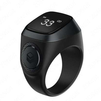 Waterproof Praise Tally Ring Smart Digital Counter for Zikr  Muslim Prayer Time