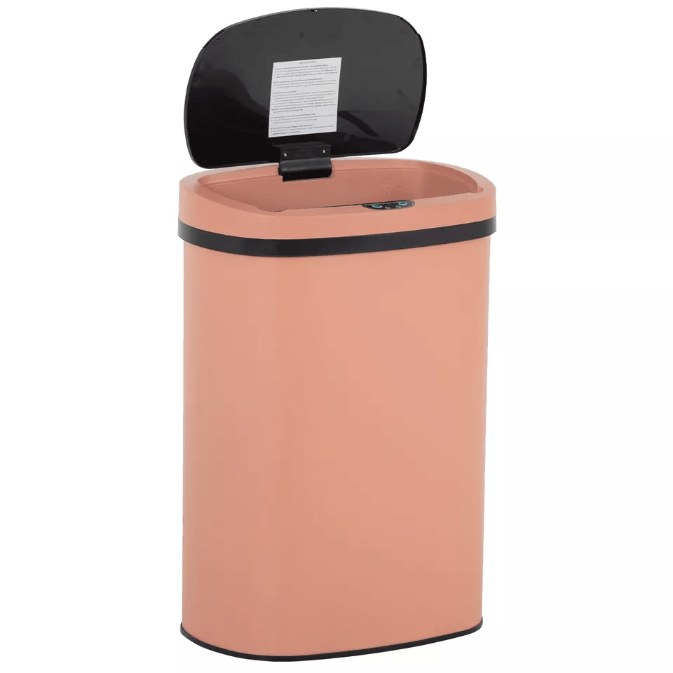 Stainless Steel Kitchen Trash Can Automatic TouchFree Garbage Bin With Lid 5
