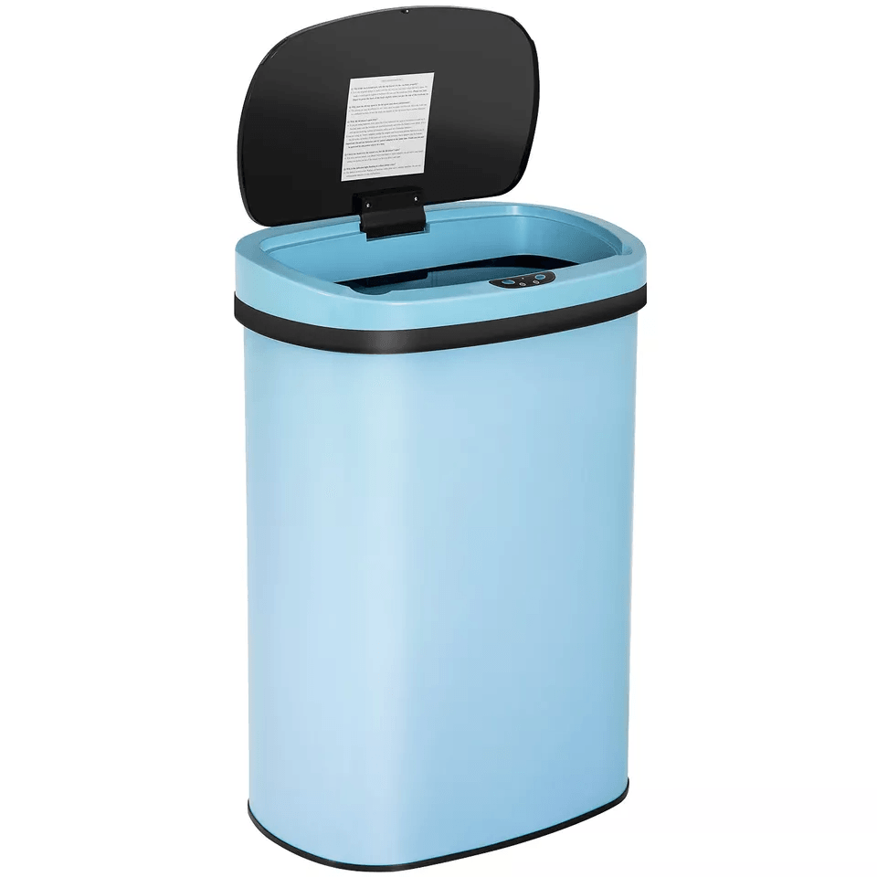 Stainless Steel Kitchen Trash Can Automatic TouchFree Garbage Bin With Lid 6
