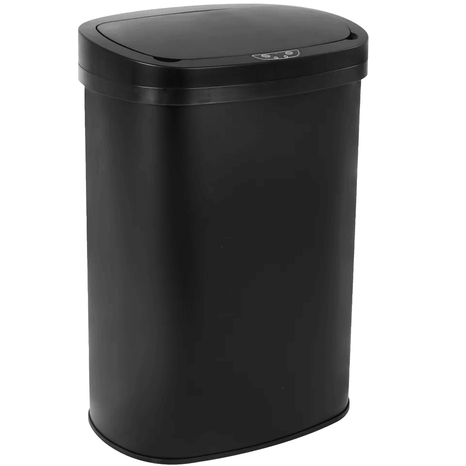 Stainless Steel Kitchen Trash Can Automatic TouchFree Garbage Bin With Lid 9