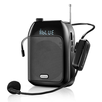 Wireless Voice Amplifier Portable Rechargeable Microphone Speaker For Teaching Tour Guides  Present