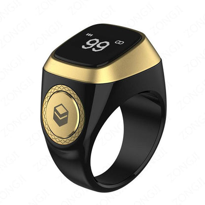 Waterproof Praise Tally Ring Smart Digital Counter for Zikr  Muslim Prayer Time