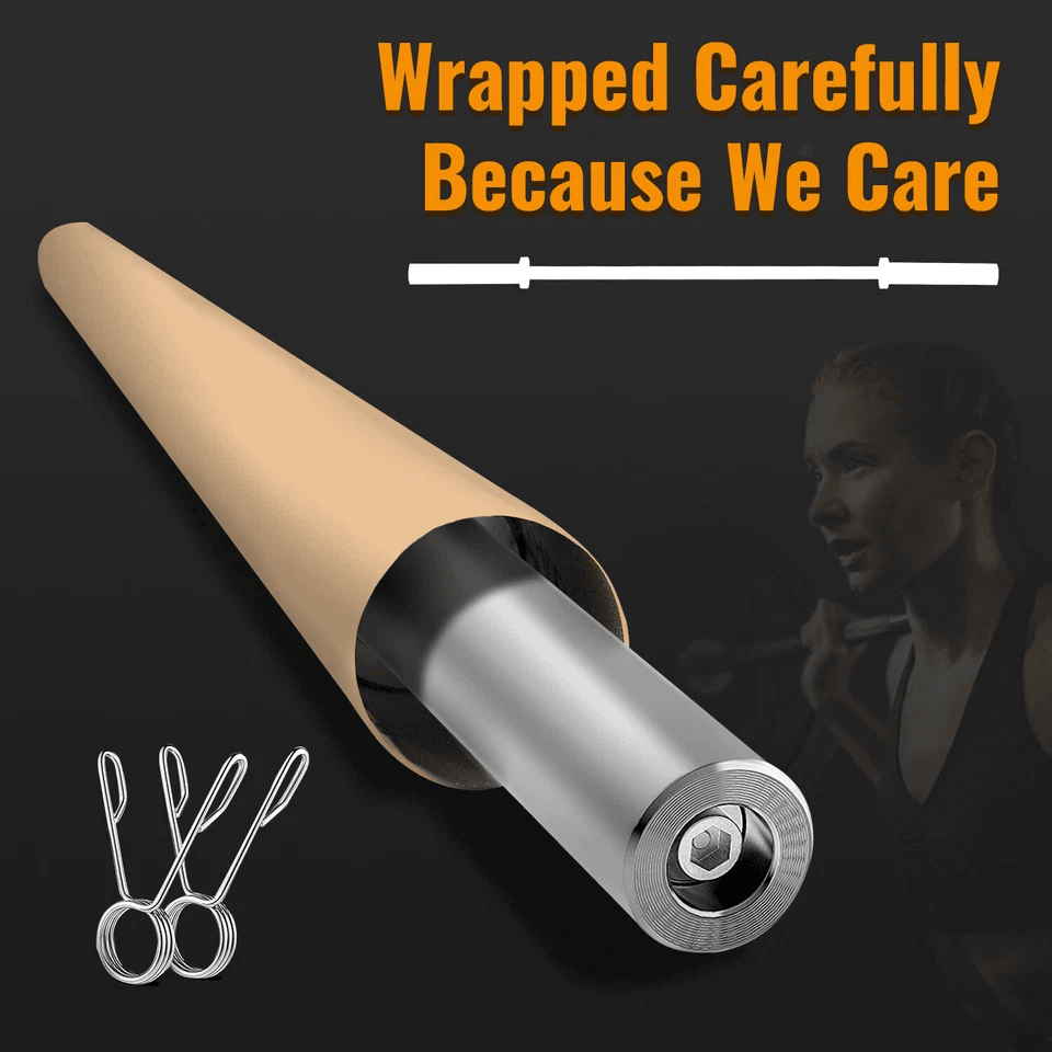 7Ft Olympic Barbell  Solid Chrome 700lbs Capacity For Strength Training  Weightlifting 2