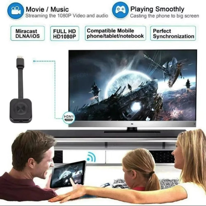 Wireless WiFi Receiver Video Transmitter 1080P HDMI Mirroring Adapter For IOS Android PC TV  Projec 1