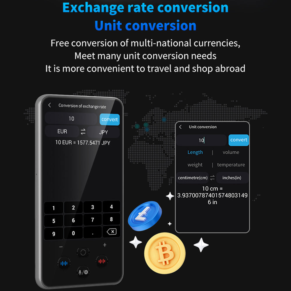 S85 Pro Language Translator Device 138 Languages, Offline Translation, Voice & Video Recording