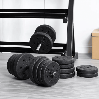 Adjustable Dumbbell Sets 2in1 Free Weights With AntiSlip Metal Handle  66 Lbs Home Gym Strength Tra 1