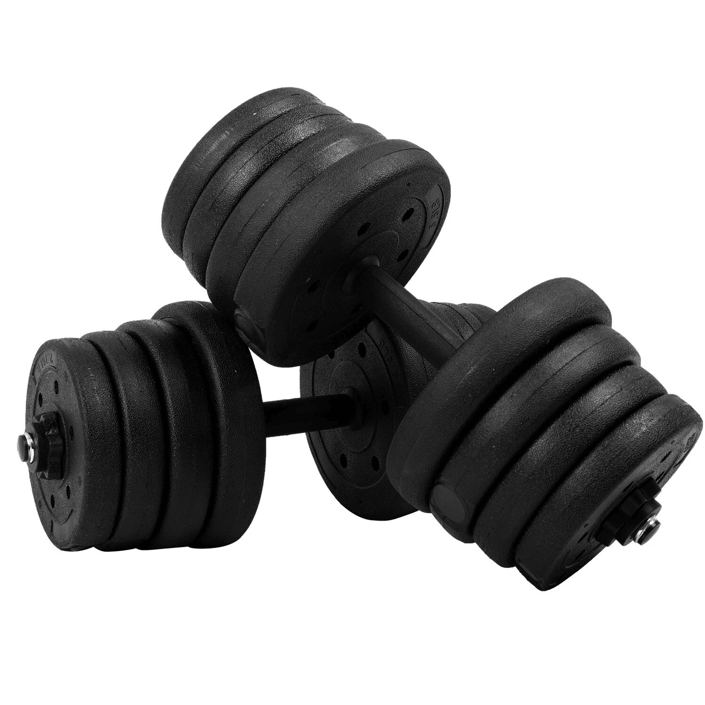Adjustable Dumbbell Sets 2-in-1 Free Weights with Anti-Slip Metal Handle – 66 lbs Home Gym Strength Training Equipment