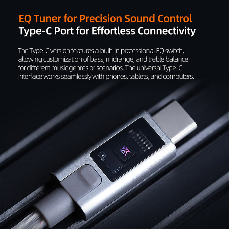 Premium KZ Type C Upgrade Cable 075mm Gold Plated Pins  Silver Plated Copper For Enhanced Headphone 3