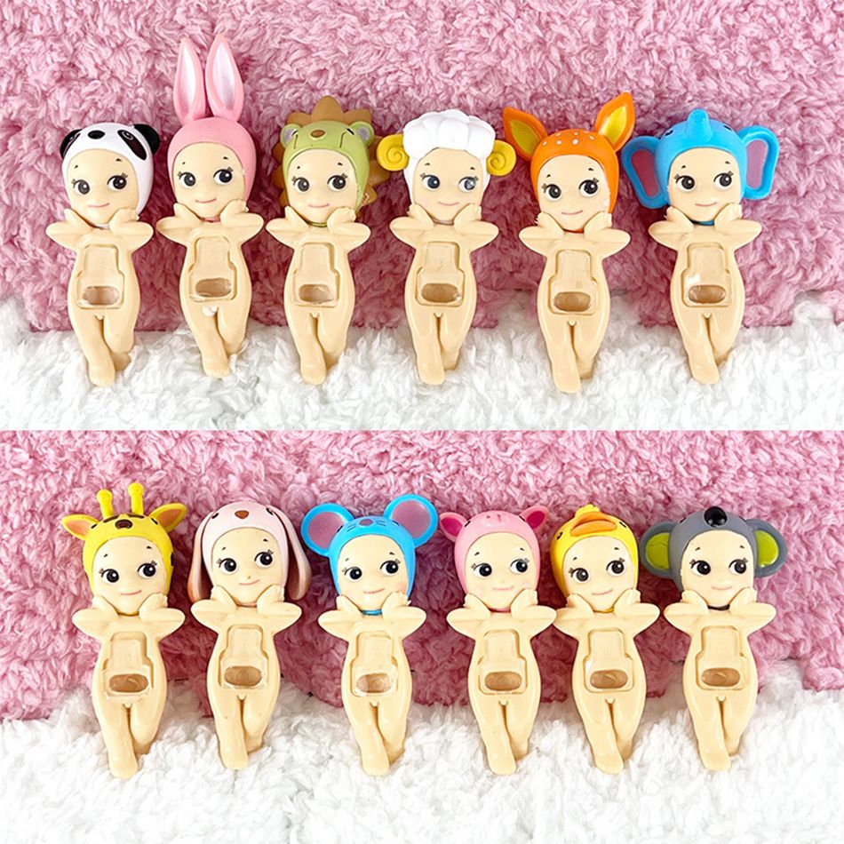 Cherry Blossom Series Sonny Angel  Mofusand Blind Box Hippers Mini Figure Shark Cat Action Toy fo