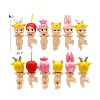 Cherry Blossom Series Sonny Angel  Mofusand Blind Box Hippers Mini Figure Shark Cat Action Toy fo