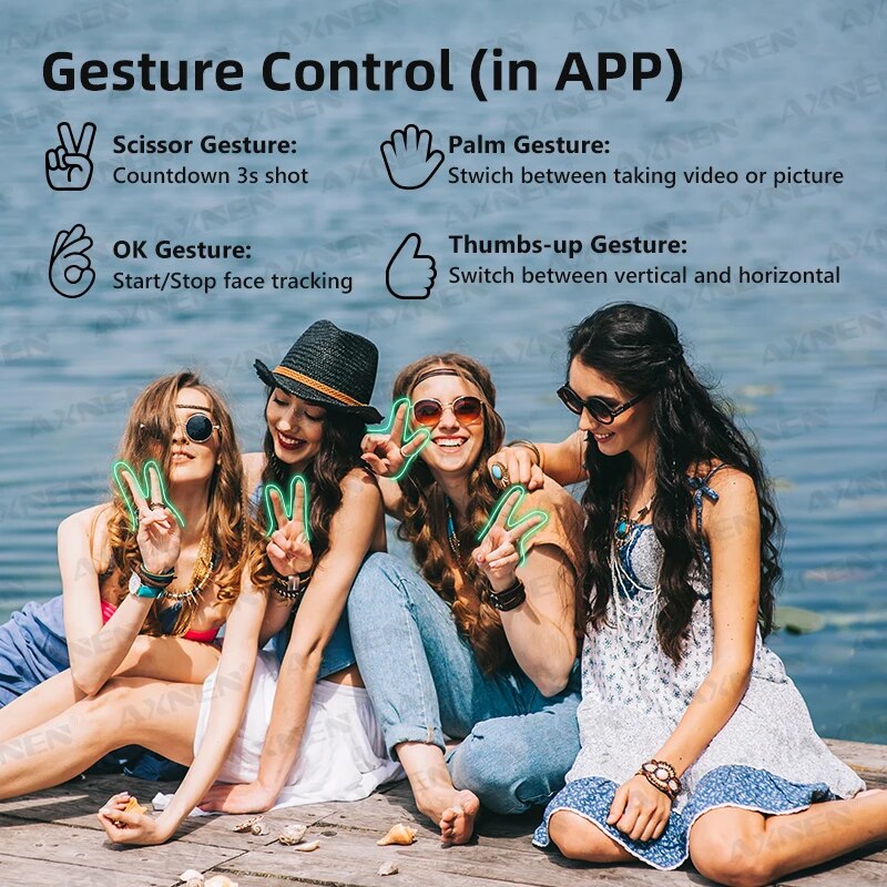 HQ6 3Axis Foldable Phone Gimbal Handheld Stabilizer With Fill Light Object Tracking  Zoom For IPhon