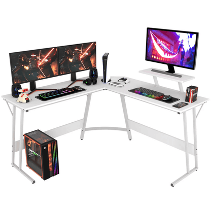 L Shaped Corner Gaming Computer Desk Large Desktop Workstation For Home Office 5