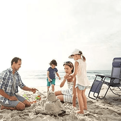 Zero Gravity Chair Lounge Chair Set Foldable Lawn Chair Outdoor Recliner Deck Chairs With Adjustabl
