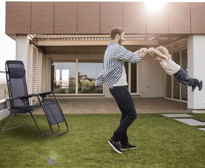 Zero Gravity Chair Lounge Chair Set Foldable Lawn Chair Outdoor Recliner Deck Chairs With Adjustabl