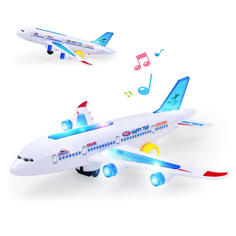 Electronic Aeroplane Toy For Kids Autopilot Flash Sound Music  Light Effects Educational Aircraft G 2