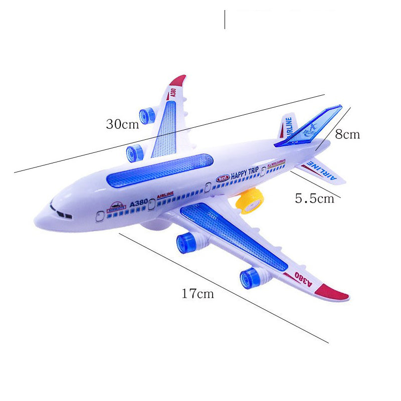 Electronic Aeroplane Toy For Kids Autopilot Flash Sound Music  Light Effects Educational Aircraft G 4
