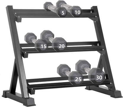 Dumbbell Rack Tier Solid Steel Weight Rack Holder, Quick Rack with High Capacity for Home Gym Fitness Organization