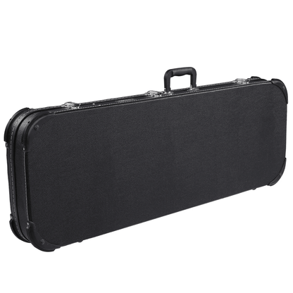 Protable Electric Guitar Square Hard Case Lockable Wood Hardshell Case With Plush Interior For Stan 6