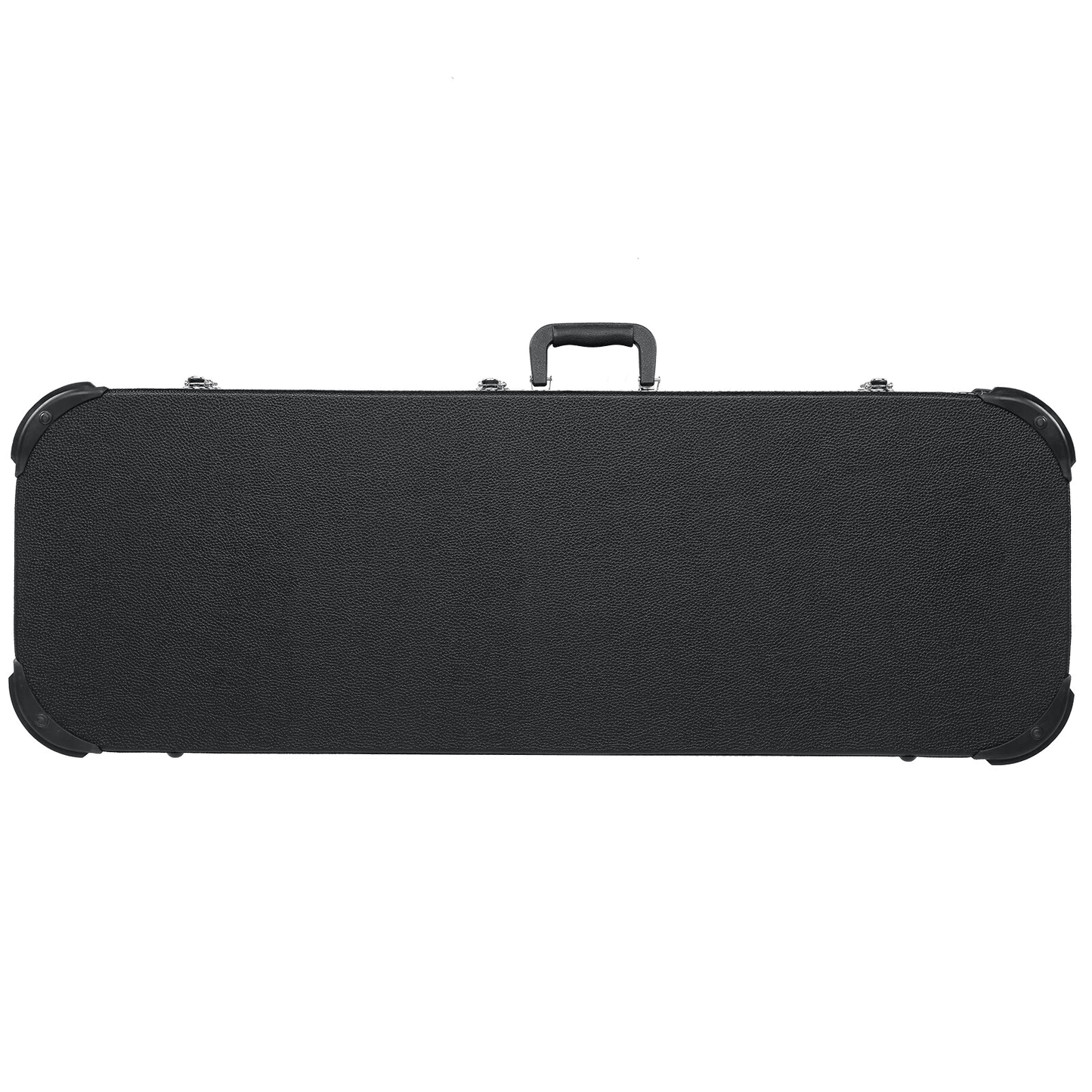 Protable Electric Guitar Square Hard Case Lockable Wood Hardshell Case with Plush Interior for Standard Electric Guitars