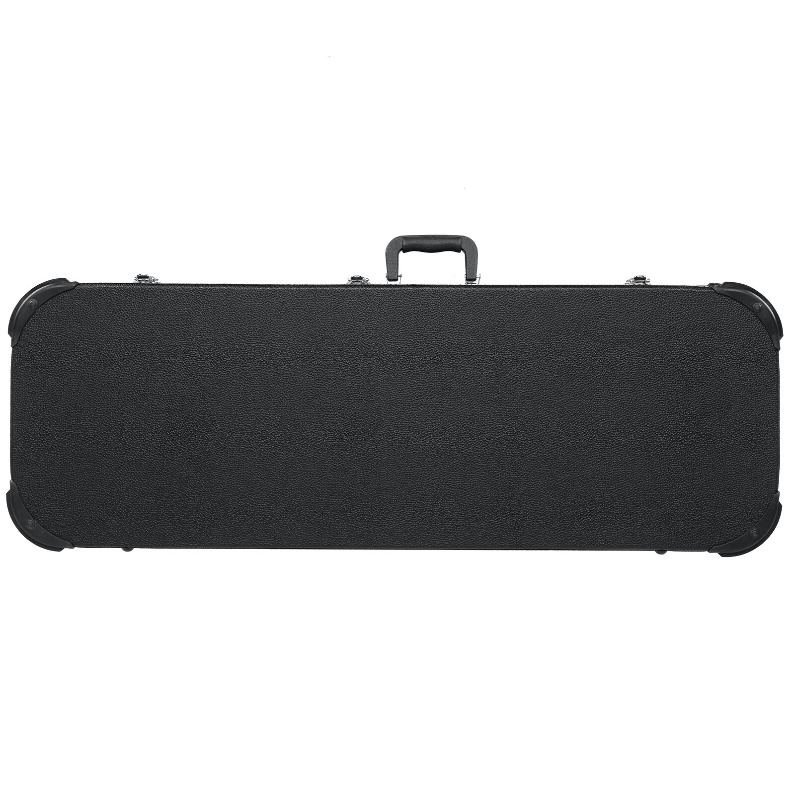Protable Electric Guitar Square Hard Case Lockable Wood Hardshell Case with Plush Interior for Standard Electric Guitars