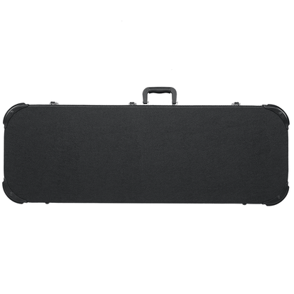 Protable Electric Guitar Square Hard Case Lockable Wood Hardshell Case with Plush Interior for Standard Electric Guitars