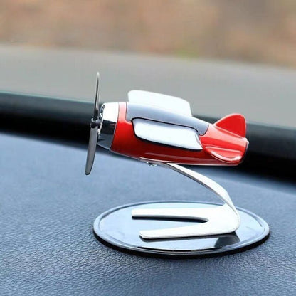 Solar Airplane Ornament Creative Car  Desk Decor For Men  Women Energy Spinning Gift For Car Enthus 4