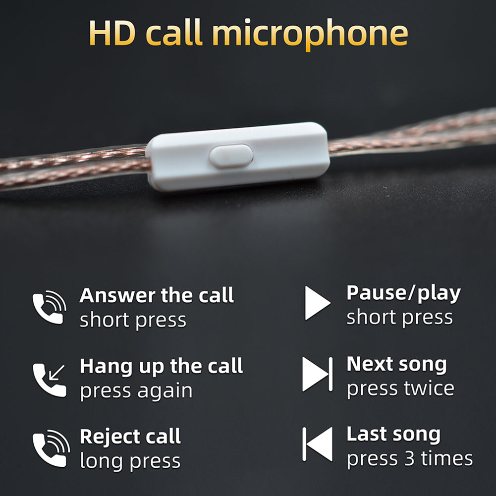 Original KZ Headphone Cord 8 Strands Gold Silver  Copper Cube Mixed Upgrade Cable Headset Wire CRAZ