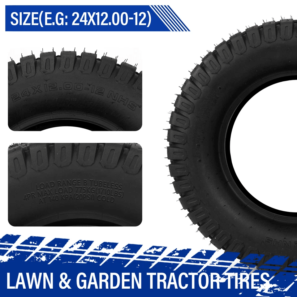 Lawn  Garden Mower Tractor Turf Tires HeavyDuty Replacement Tires For Lawn Tractors  Garden Equipme 5