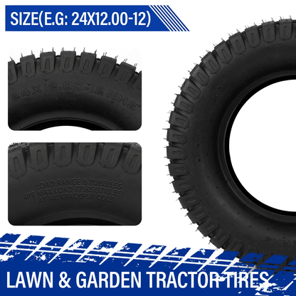 Lawn  Garden Mower Tractor Turf Tires HeavyDuty Replacement Tires For Lawn Tractors  Garden Equipme 5