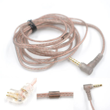 Original KZ Headphone Cord 8 Strands Gold Silver  Copper Cube Mixed Upgrade Cable Headset Wire CRAZ