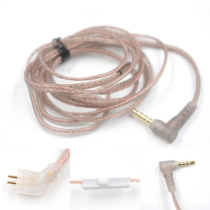 Original KZ Headphone Cord 8 Strands Gold Silver  Copper Cube Mixed Upgrade Cable Headset Wire CRAZ