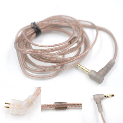 Original KZ Headphone Cord 8 Strands Gold Silver  Copper Cube Mixed Upgrade Cable Headset Wire CRAZ