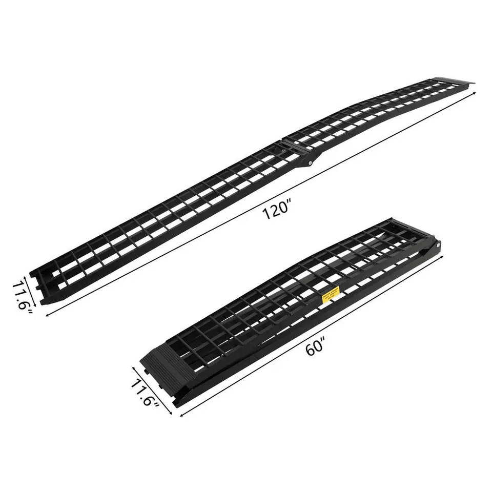 Heavy Duty Aluminum Loading Ramps For ATV Motorcycle  Truck 6