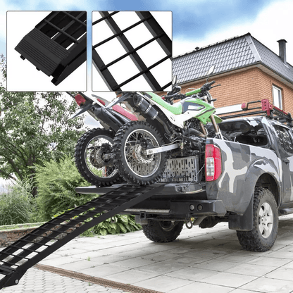Heavy Duty Aluminum Loading Ramps For ATV Motorcycle  Truck 4