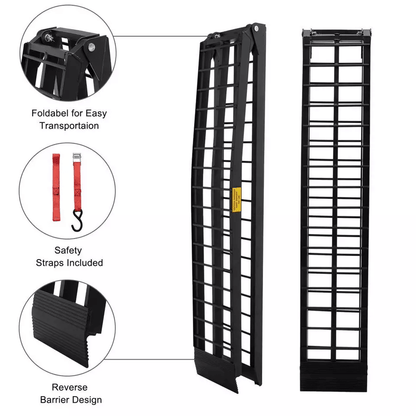 Heavy Duty Aluminum Loading Ramps For ATV Motorcycle  Truck 1