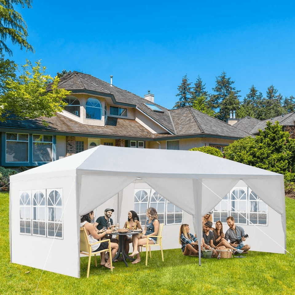 Canopy Tent Party Wedding Gazebo Outdoor Waterproof Shelter With Removable Sidewalls And Windows Bl 1