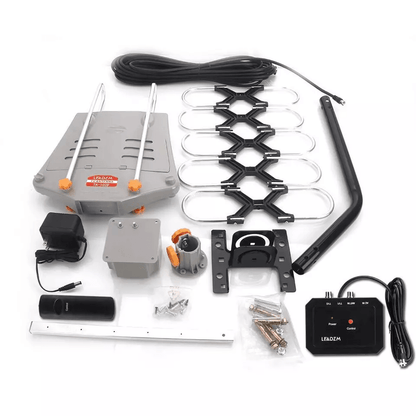 Outdoor HDTV Antenna Amplified TV Aerial UHF VHF FM Receiver With Mount Pole 4